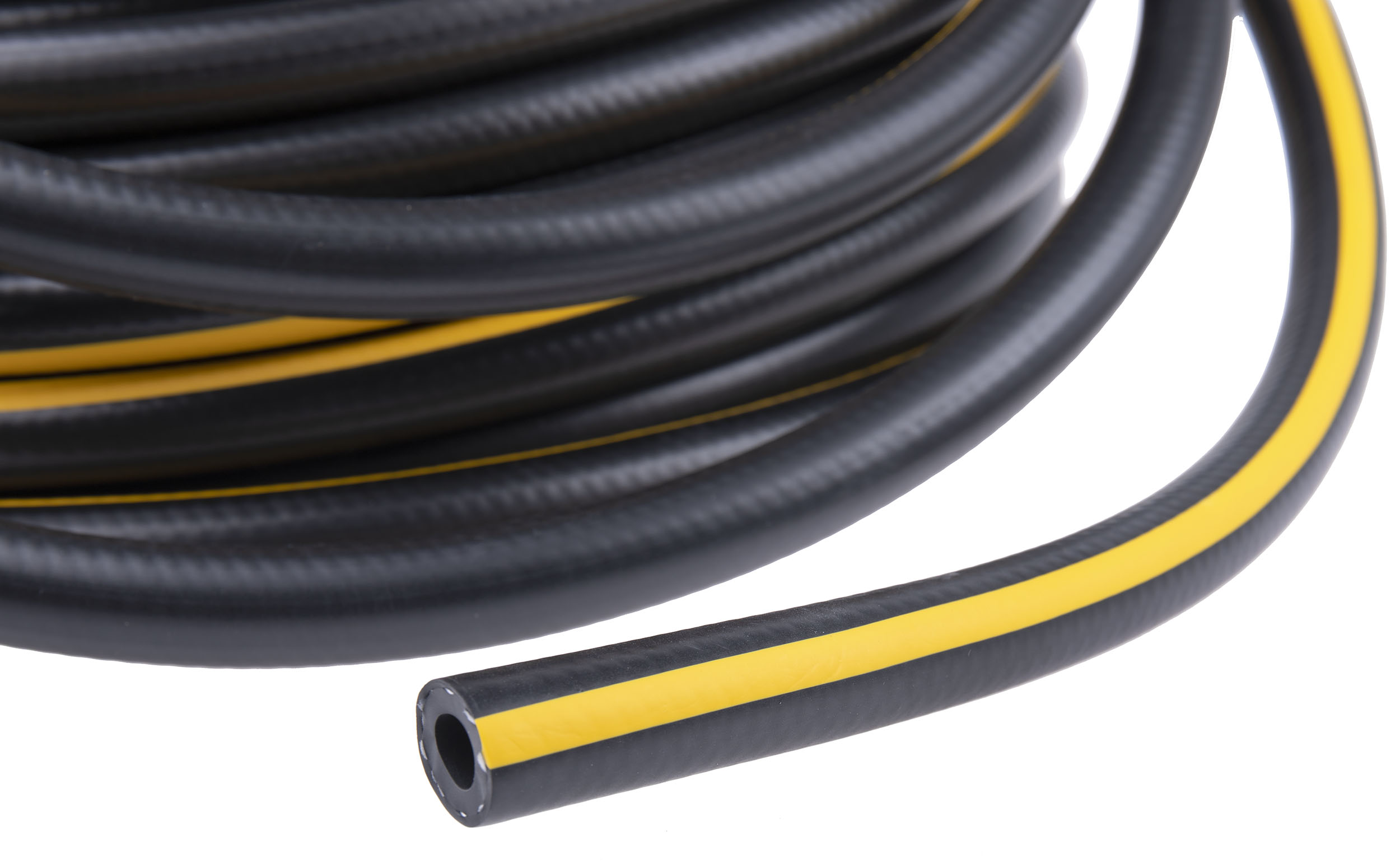RS PRO TPE, Hose Pipe, 8mm ID, 16mm OD, Black, Yellow, 30m