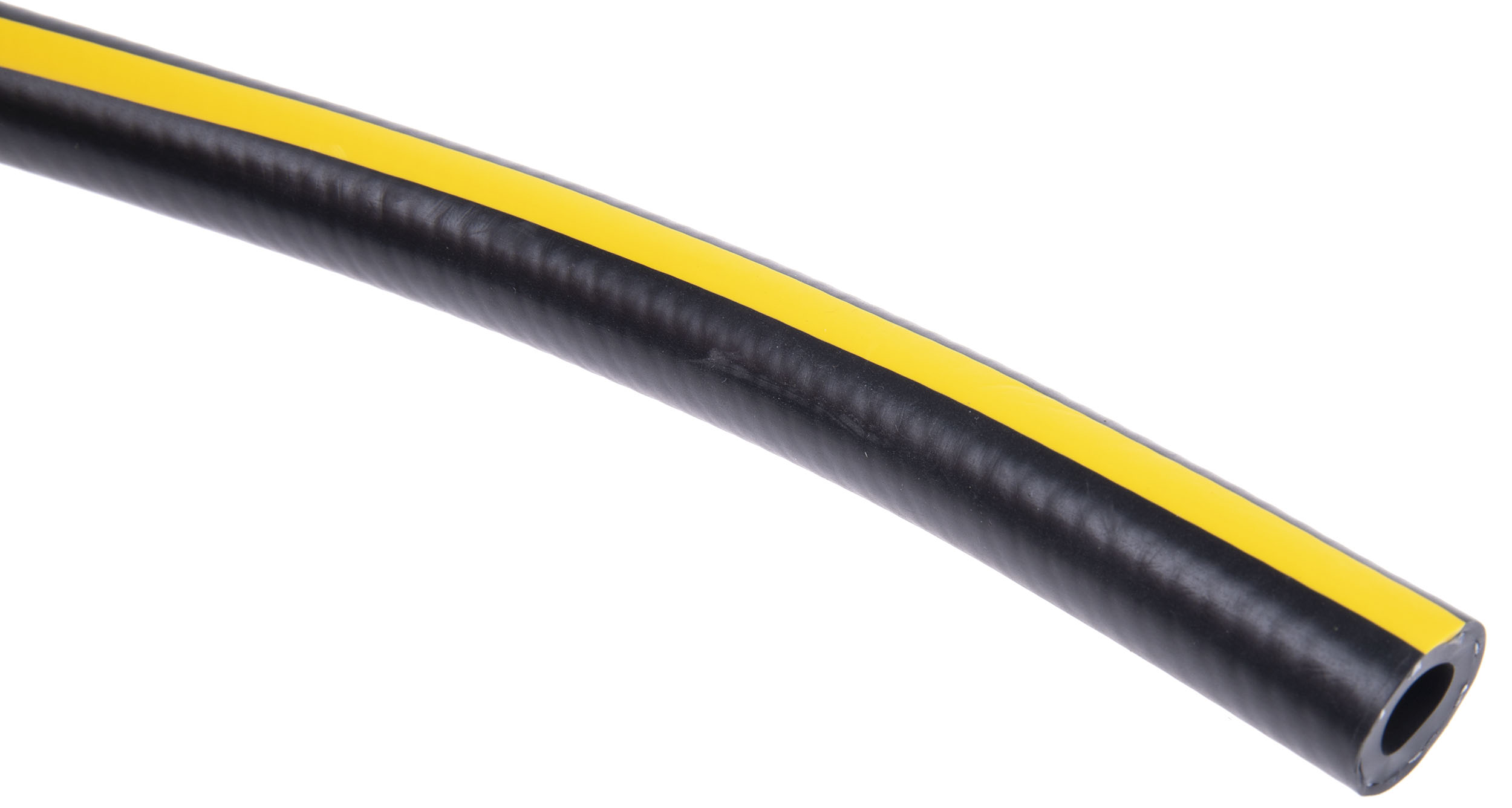 RS PRO TPE, Hose Pipe, 6.3mm ID, 14mm OD, Black, Yellow, 30m