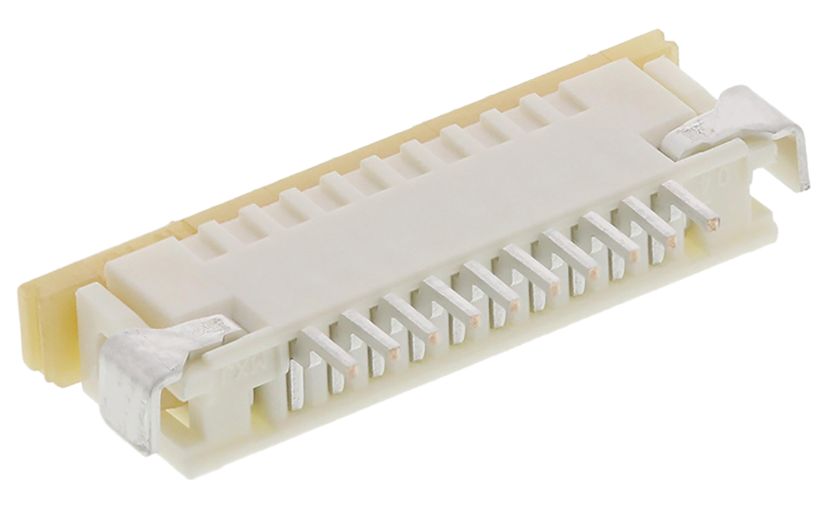 Molex, Easy On, 52207 1mm Pitch 10 Way Right Angle Female FPC Connector, ZIF Top Contact