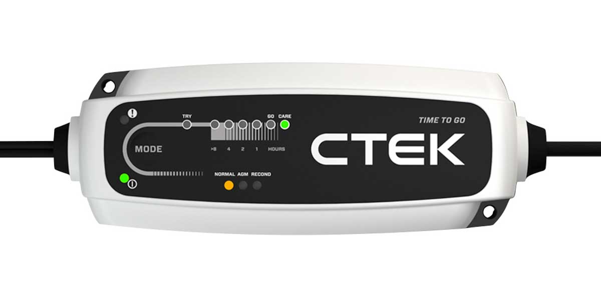 CTEK CT5 TIME TO GO Battery Charger For Lead Acid 12 V 14.55V 5A with UK plug