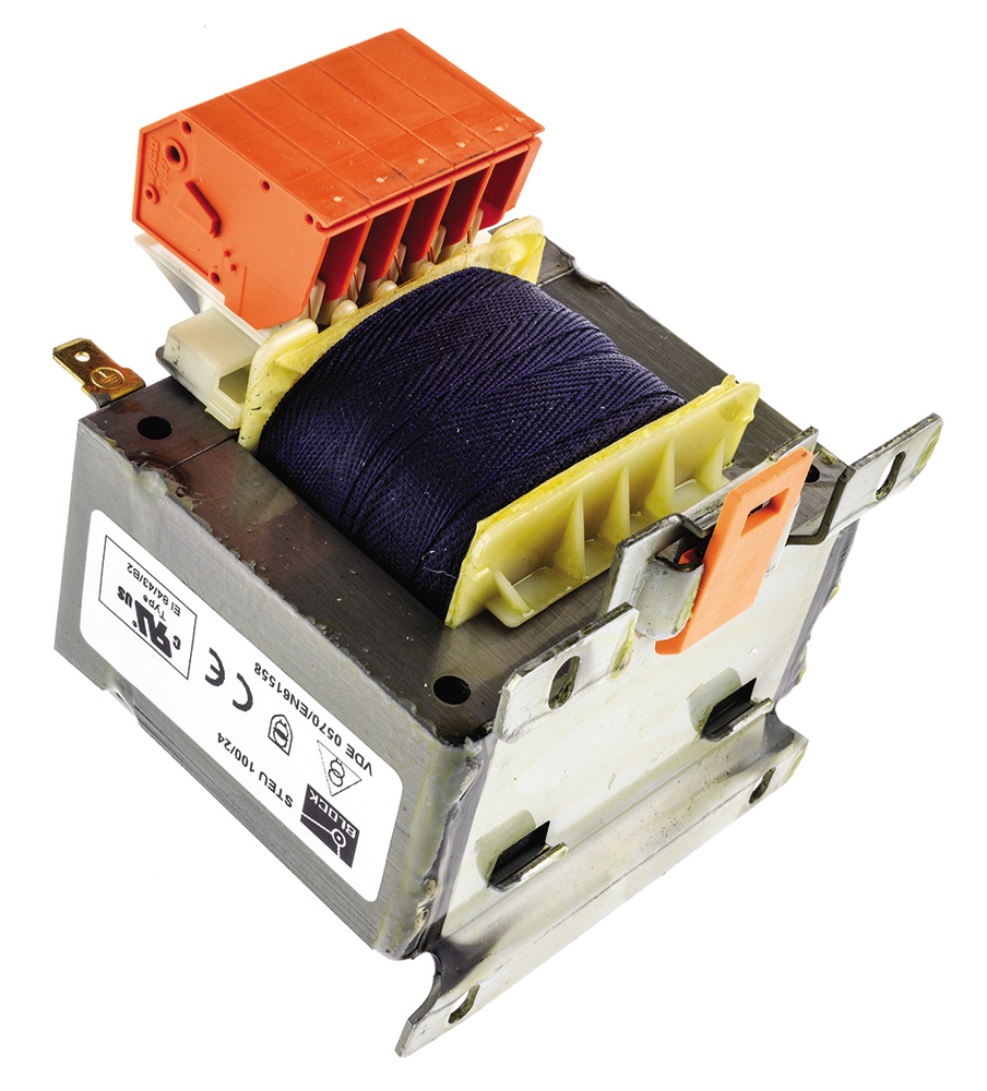 Block 100VA 2 Output Chassis Mounting Transformer, 2 x 12V ac