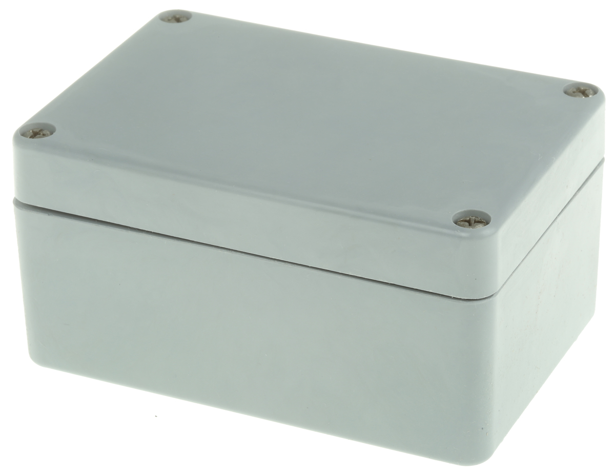Fibox Euronord II Series Grey Polyester Enclosure, IP65, Grey Lid, 110 x 75 x 55mm