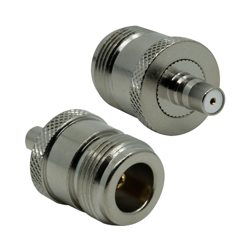 Siretta Straight Coaxial Adapter QMA Socket to N Jack Socket