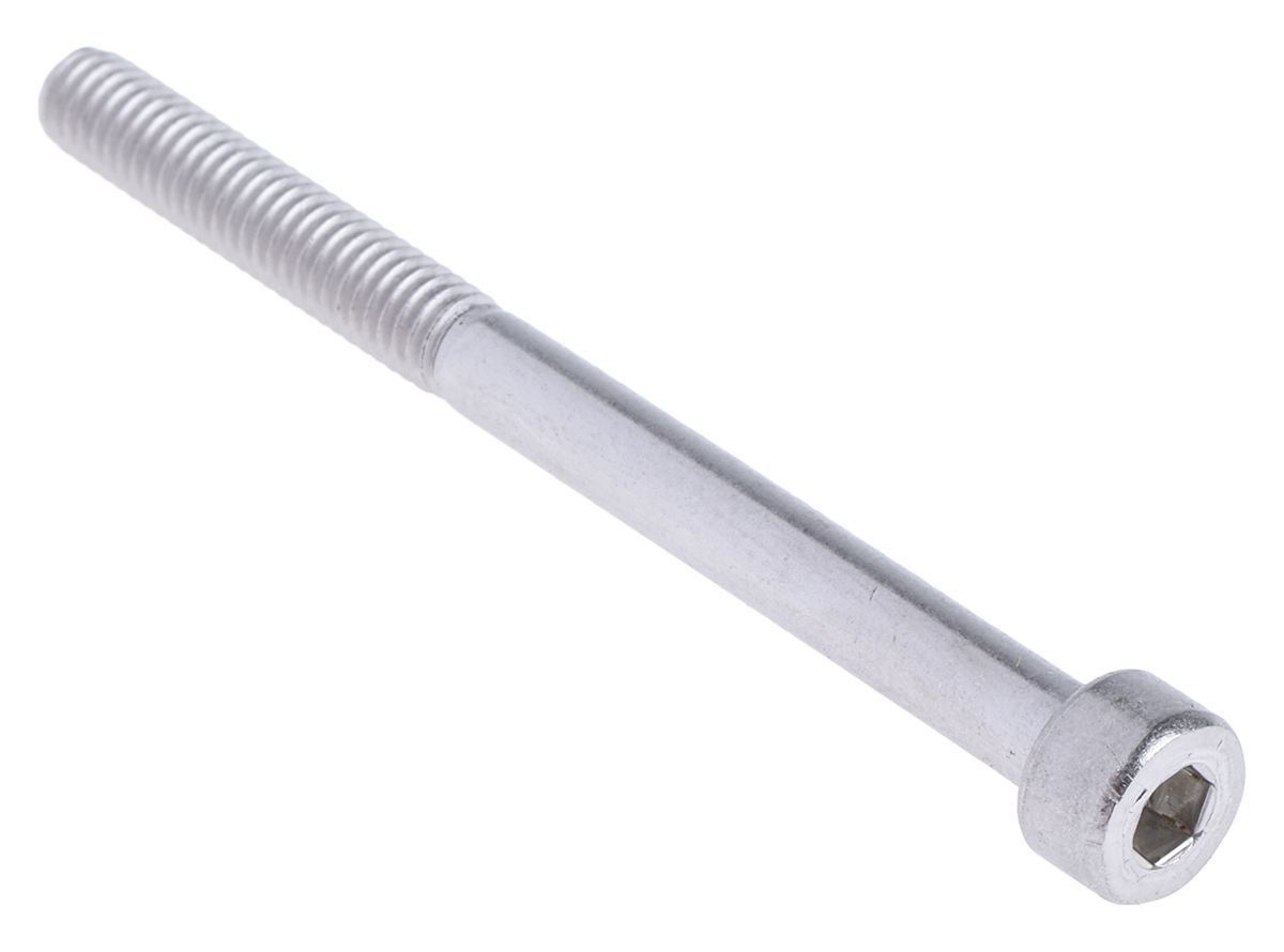 RS PRO Stainless Steel Hex Socket Cap Screw, DIN 912, M4 x 50mm