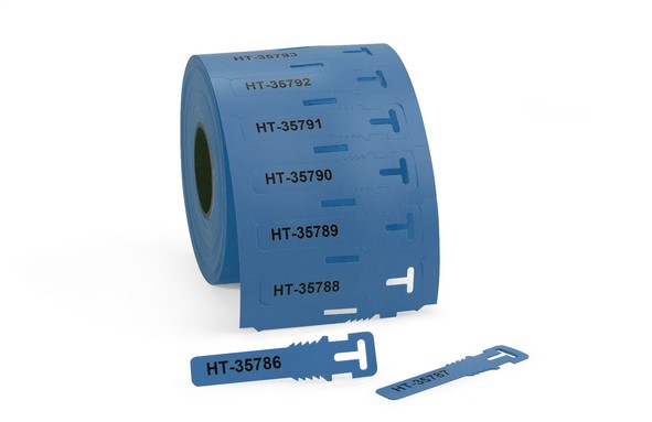 HellermannTyton TAGPU Tag Cable Marker, Blue, for Cable Bundle, 556-80586 TAGPU12X74-LOOP-PUR-BU