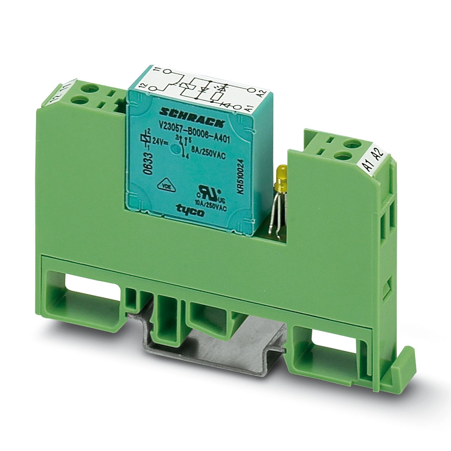 Phoenix Contact EMG 10-REL/KSR-G 24/2-LC Series Relay Module, DIN Rail Mount, 24V Coil, NC, 6A Load