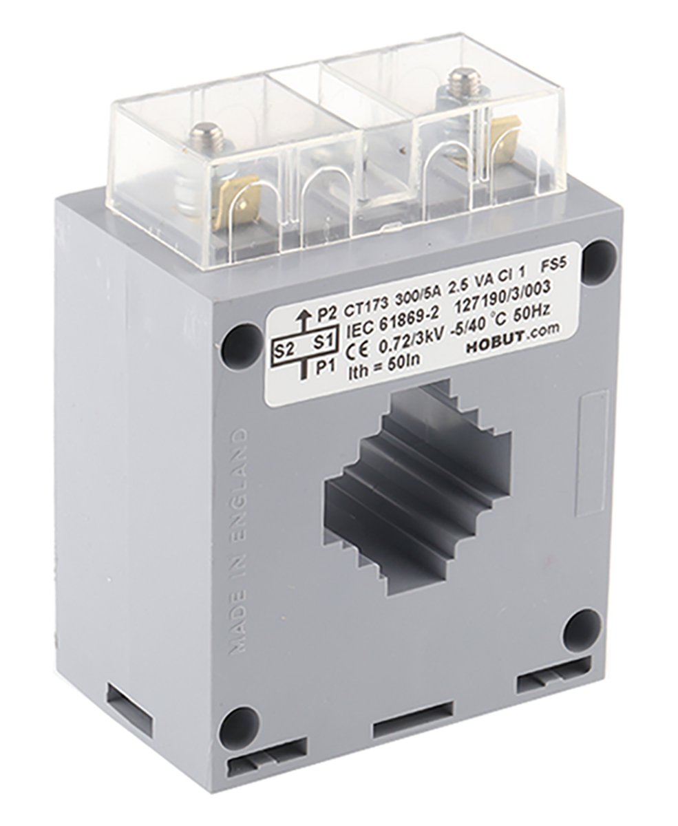 HOBUT CT173 Series Base Mounted Current Transformer, 300A Input, 300:5, 5 A Output, 40mm Bore