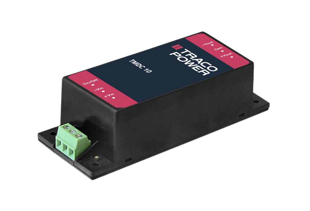 TRACOPOWER TMDC 10 DC-DC Converter, ±12V dc/ ±416mA Output, 18 → 75 V dc Input, 10W, Chassis Mount, +80°C Max