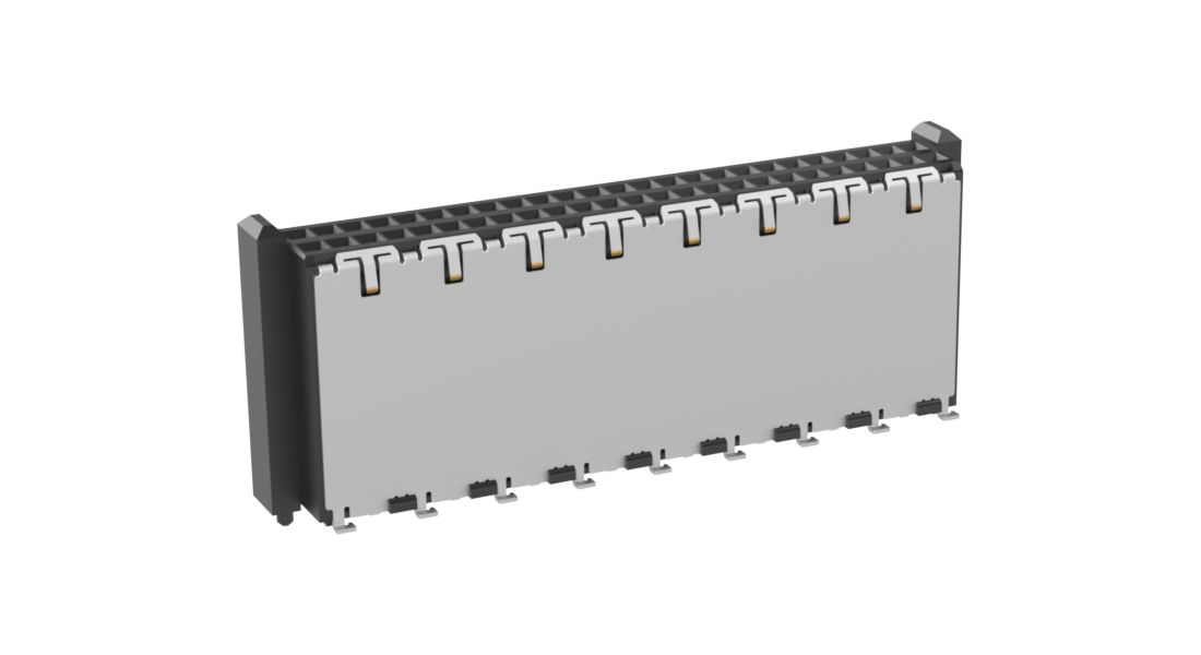 ERNI Surface Mount PCB Socket, 50-Contact, 2-Row, 1mm Pitch