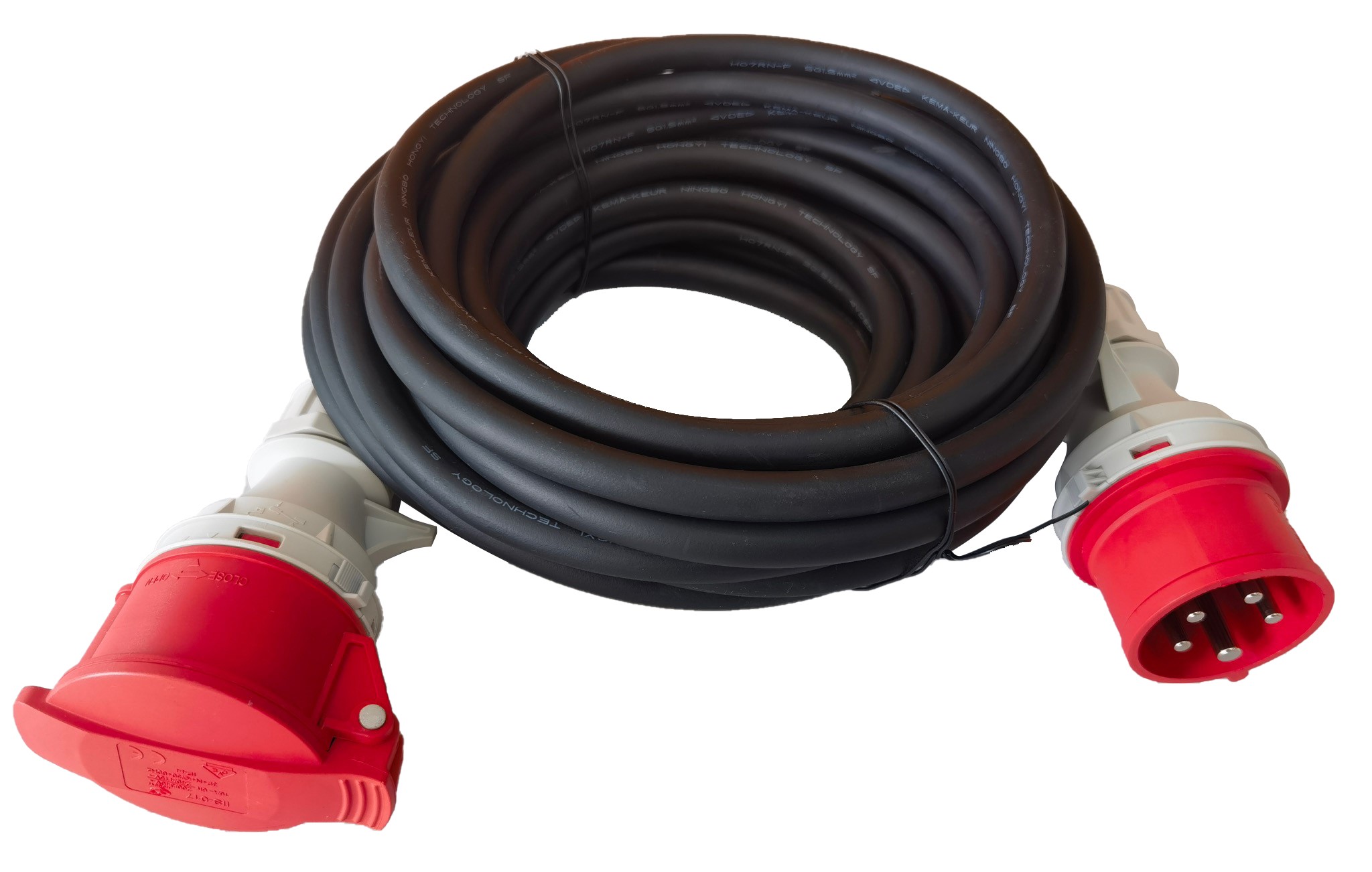 RS PRO 25m 1 Socket CEE Extension Lead, 400 V, IP44