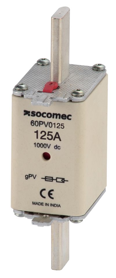 Socomec 63A Tag Fuse, 22.2 x 58, 1kV dc