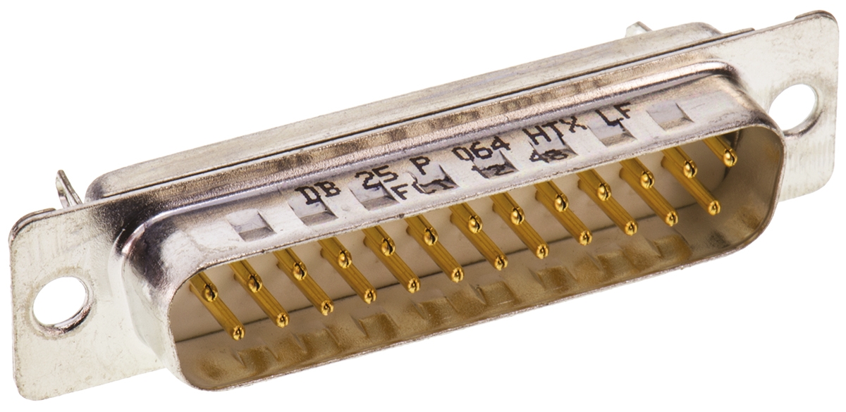 Amphenol Communications Solutions 25 Way Panel Mount D-sub Connector Plug, 2.76mm Pitch