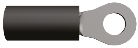 TE Connectivity, PIDG, STRATO-THERM Insulated Ring Terminal, M5 Stud Size, 2.6mm² to 6.6mm² Wire Size, Black