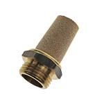Legris 0675 Brass 12bar Pneumatic Silencer, Threaded, G 3/8 Male