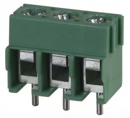 Phoenix Contact PT 1.5/3-5.0-H Series PCB Terminal Block, 5mm Pitch, Through Hole Mount, Screw Termination