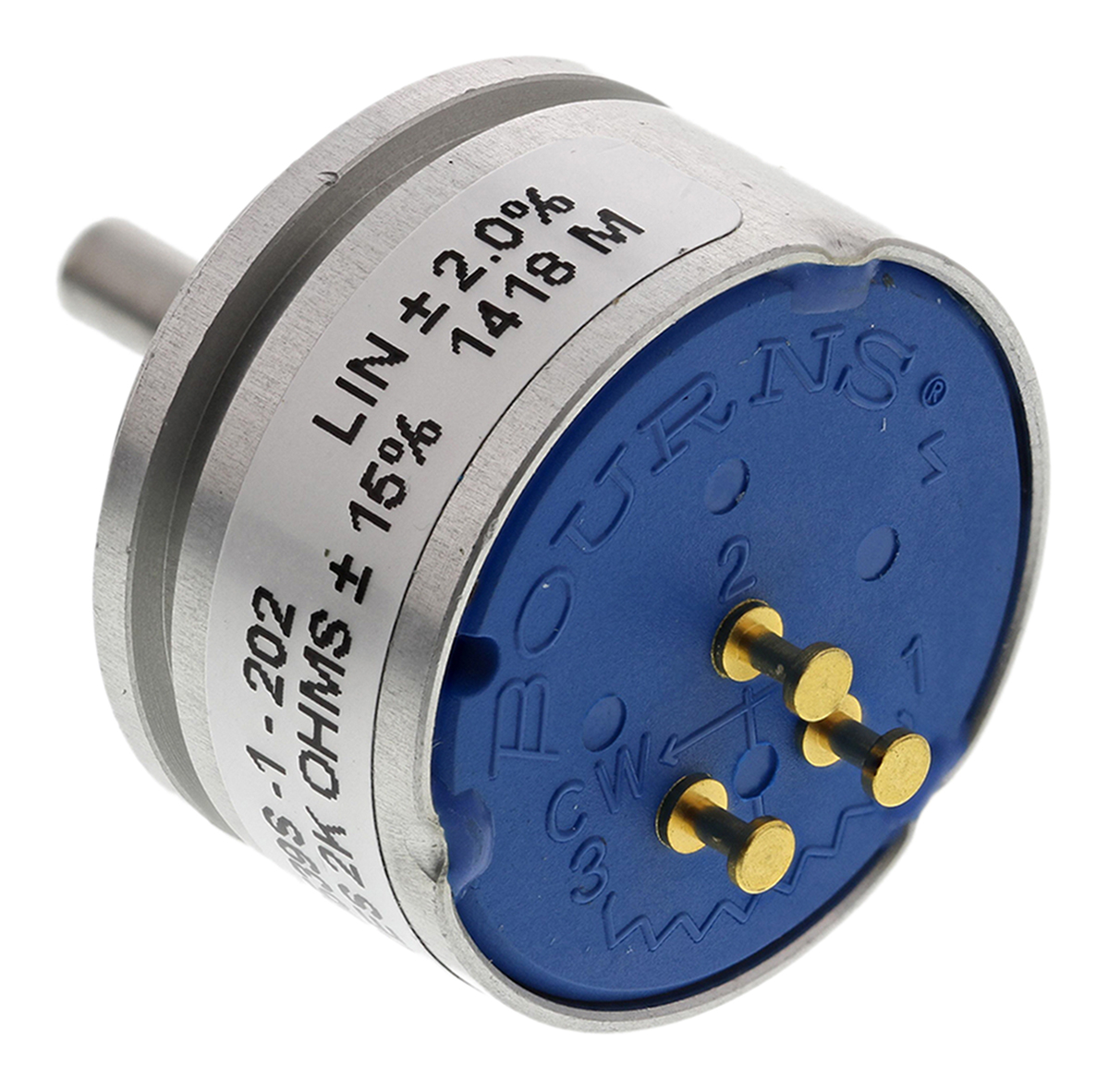 Bourns 6539 2kΩ Rotary Potentiometer 1-Gang Servo Mount, 6539S-1-202