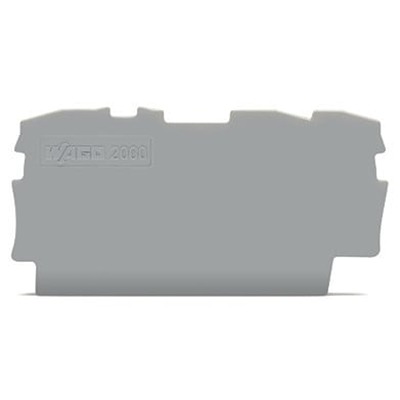 WAGO TOPJOB S Series End and Intermediate Plate for Use with DIN Rail Terminal Block
