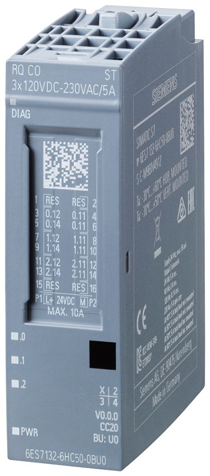Siemens 6ES7132 Series Digital Output Module for Use with SIMATIC I/O System, Digital