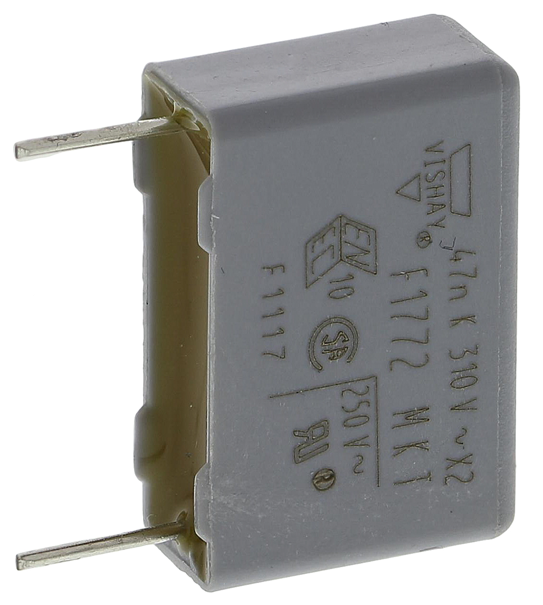 Vishay F1772 Polyester Film Capacitor, 310V ac, ±10%, 47nF, Through Hole