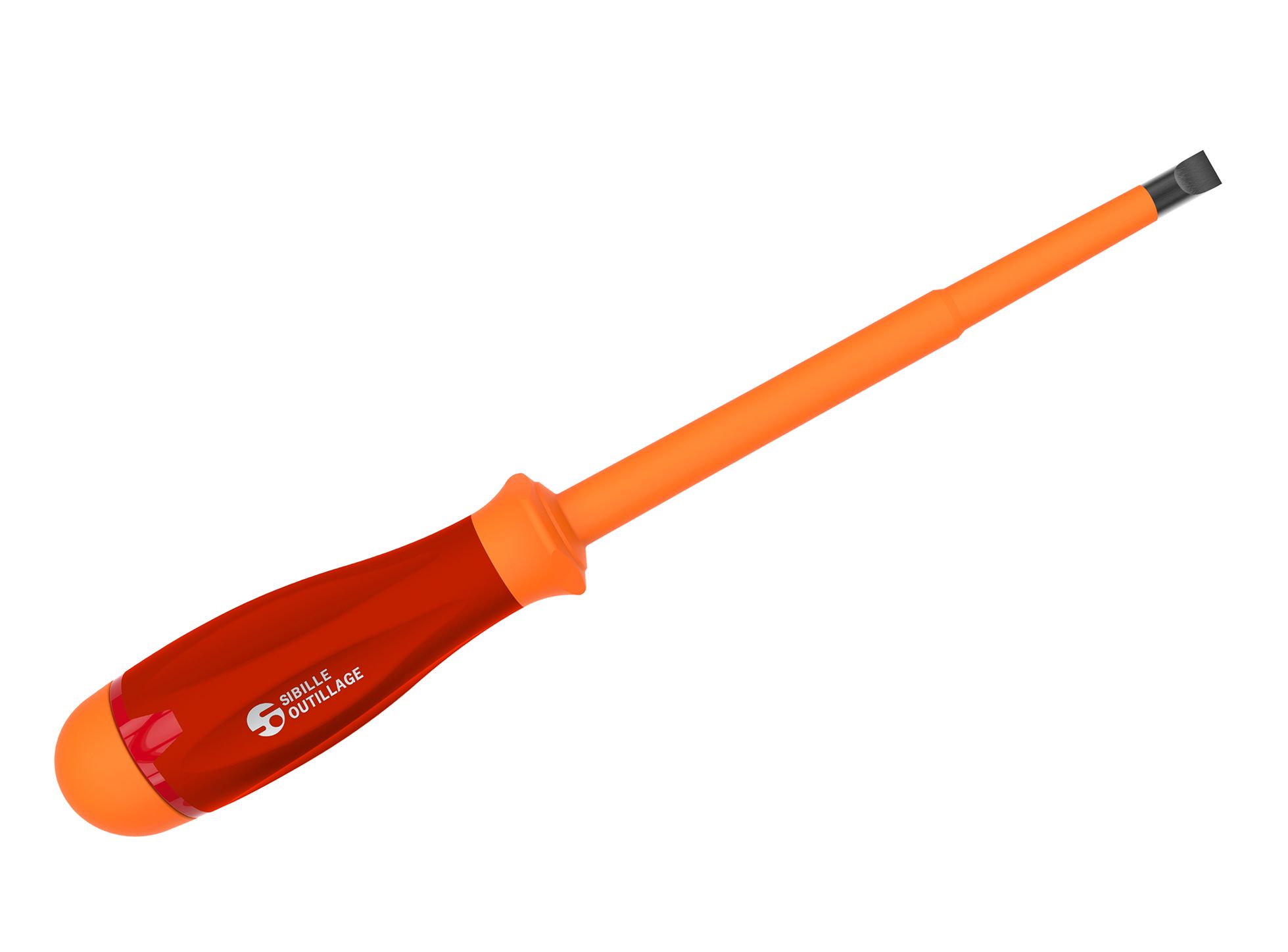 Penta Slotted Insulated Screwdriver, 4 mm Tip, 100 mm Blade, VDE/1000V