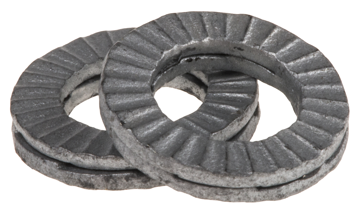 Heico Delta Protekt Unalloyed Steel Wedge Lock Washers, M6