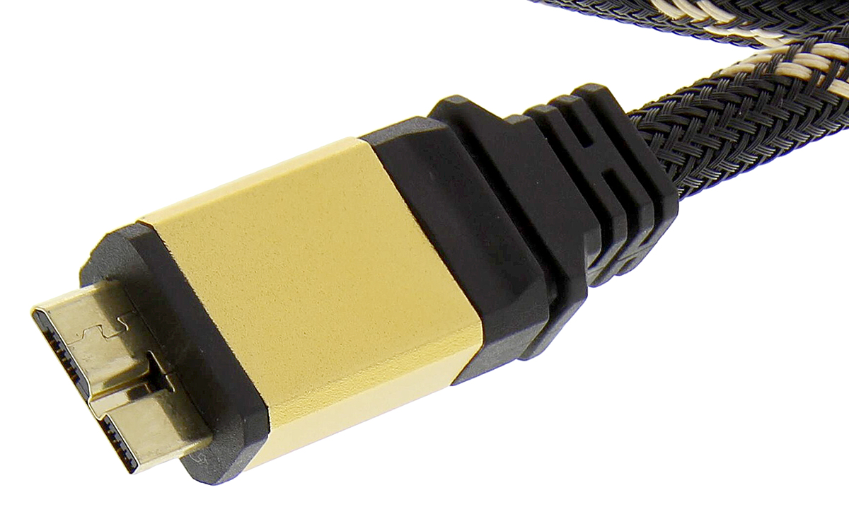 Roline USB 3.0, Male Micro USB B to Male Micro USB B, 2m