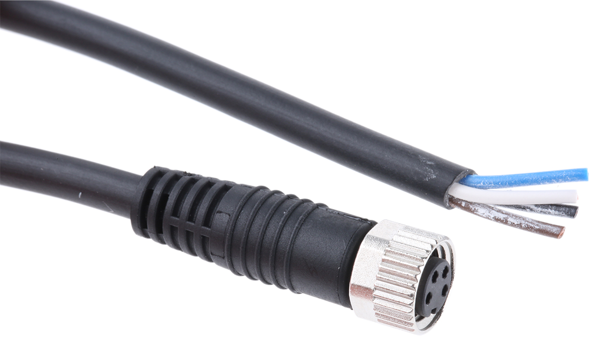 binder Male 34 way M8 to Female 34 way M8 Sensor Actuator Cable, 5 m