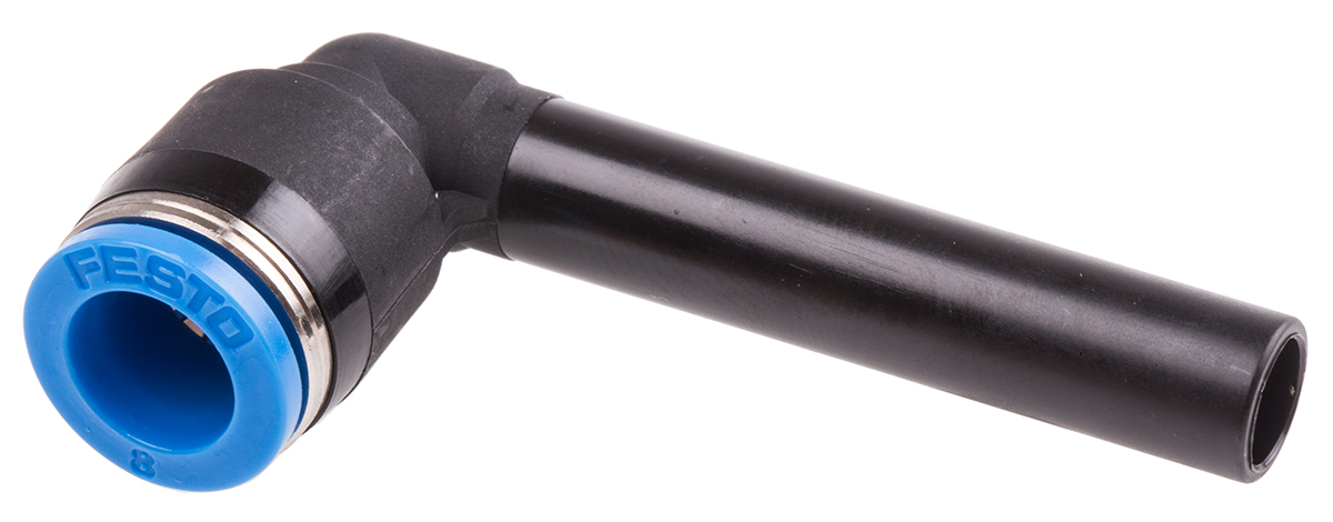 Festo QSL Series Elbow Tube-toTube Adaptor, Push In 8 mm to Push In 8 mm, Tube-to-Tube Connection Style, 153067