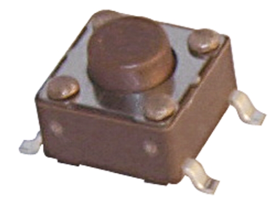 Apem Brown Stem Tactile Switch, SPST 50 mA @ 12 V dc 5mm Surface Mount
