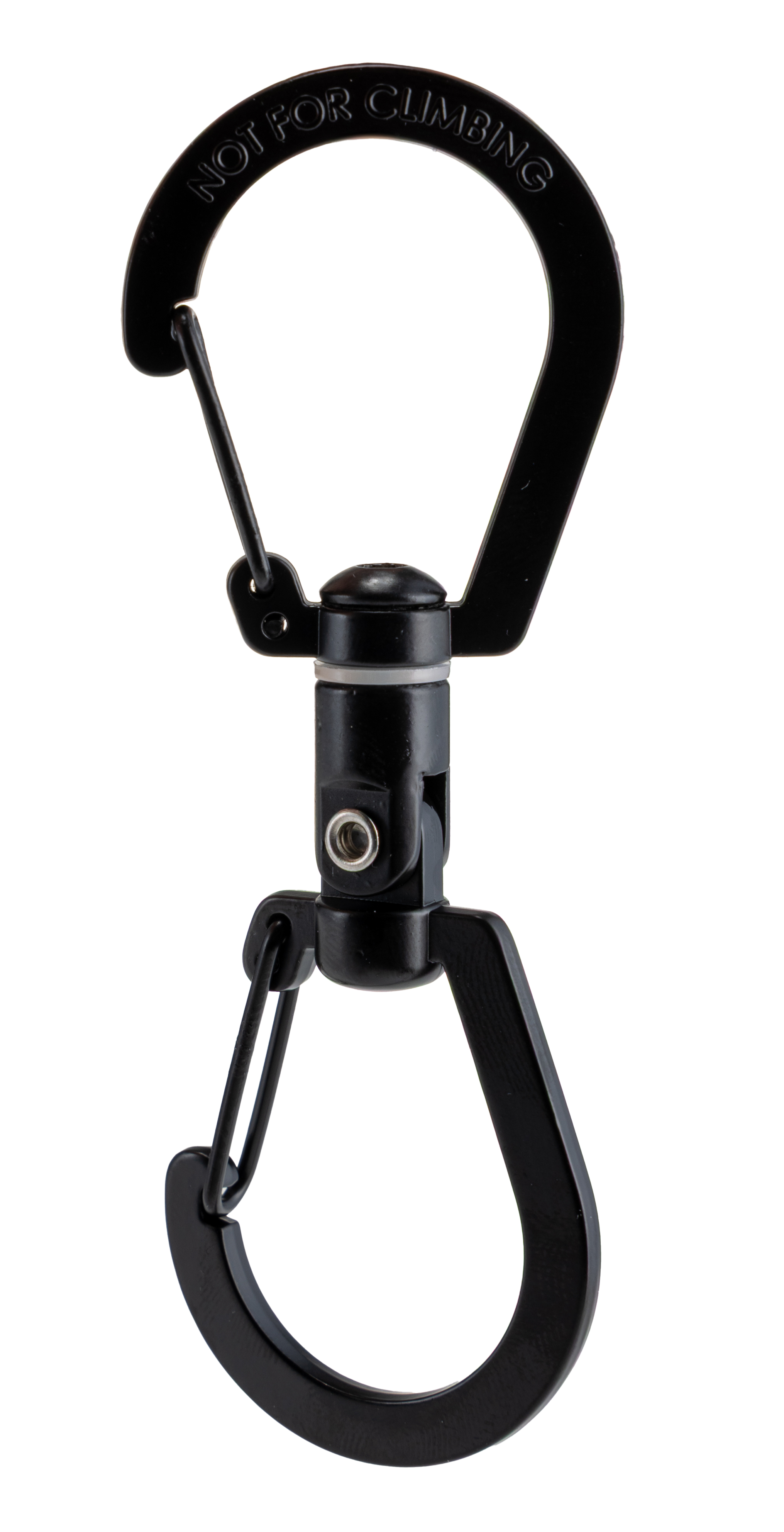 RS PRO Black Zinc Alloy Swivel Spring Hook, 83mm Length, 18lb Lifting Load