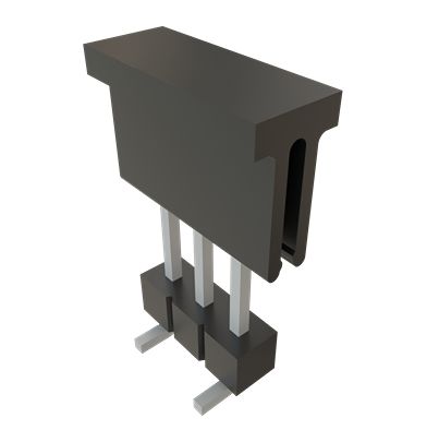 Samtec TSM Series Vertical Surface PCB Header, 3 Contact(s), 2.54 mm Pitch, 1 Row, Unshrouded