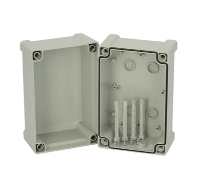 Fibox TA Series Grey ABS Enclosure, IP65, IK07, Grey Lid, 187 x 122 x 134mm