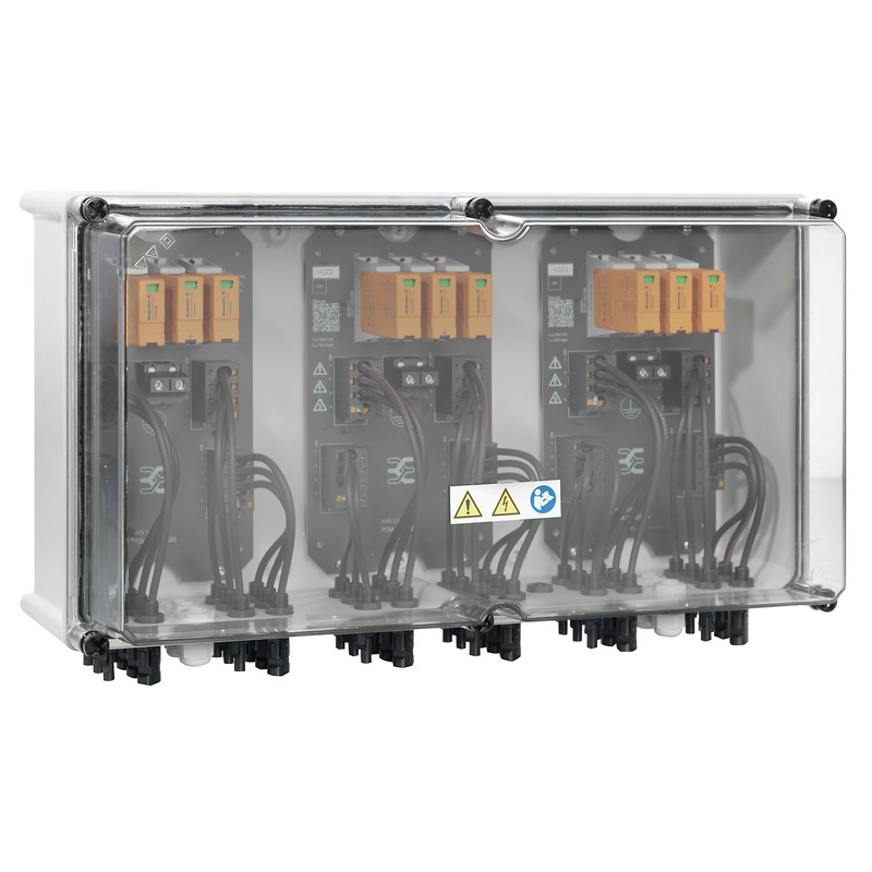 Weidmüller PVN Series Grey, Transparent Polycarbonate, Polyester Glass Fibre Reinforced Junction Box, IP65, 6