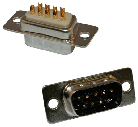 Norcomp 772, SEAL-D 9 Way Cable Mount D-sub Connector Plug, 2.769mm Pitch