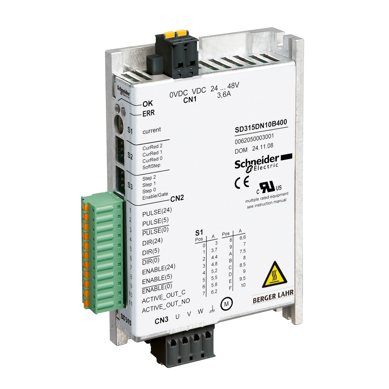 Schneider Electric Motor Controller, 24 V, 48 V, 1 Phase, 10 A, Motion Function