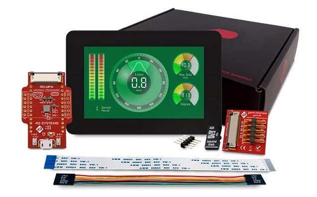 4D Systems SK-GEN4-70DCT-CLB-WVA, SK-GEN4-70DCT-CLB-WVA 7in TFT Starter Kit With 4D-UPA, gen4-uLCD-70DCT-CLB-WVA for
