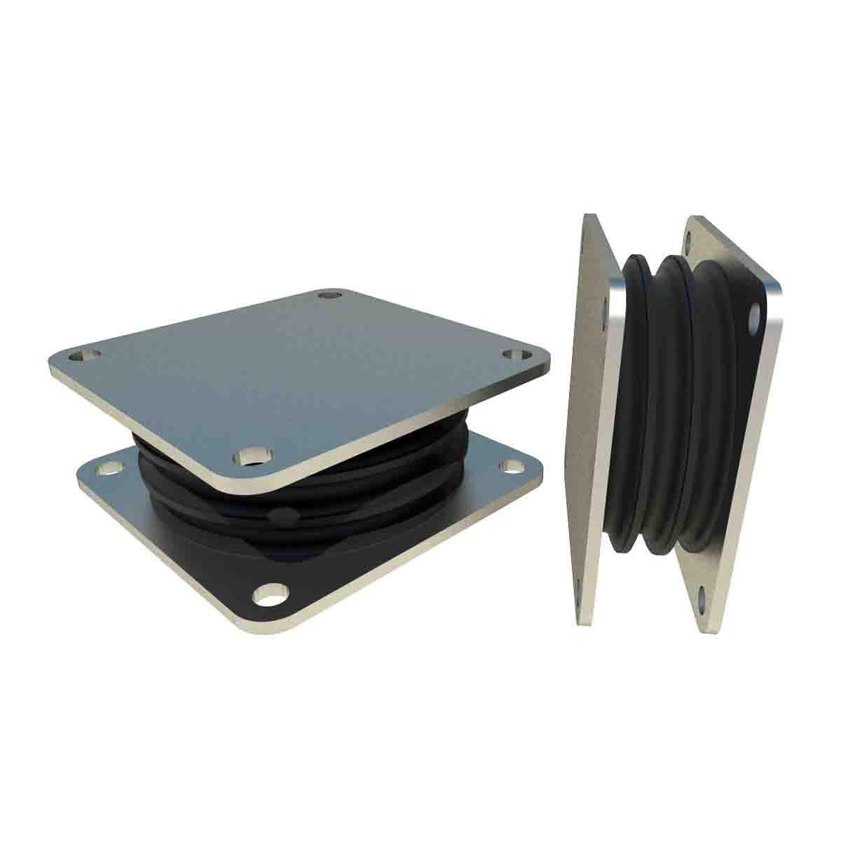 FIBET Square Anti Vibration Mount with 3000daN Compression Load