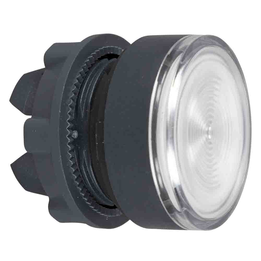 Schneider Electric Harmony XB5 Series White Momentary Push Button Head, 22mm Cutout