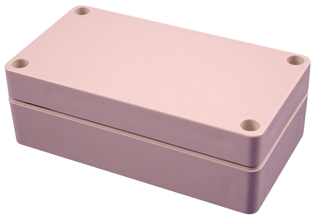 Hammond 1554 Series Grey Polycarbonate Enclosure, IP68, Grey Lid, 238.8 x 160 x 88.9mm