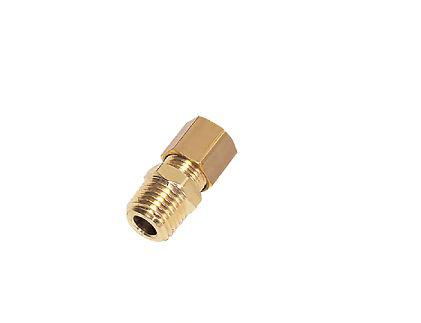 Legris Brass Compression Fitting, Straight Compression Compression Olive BSPT R3/8in