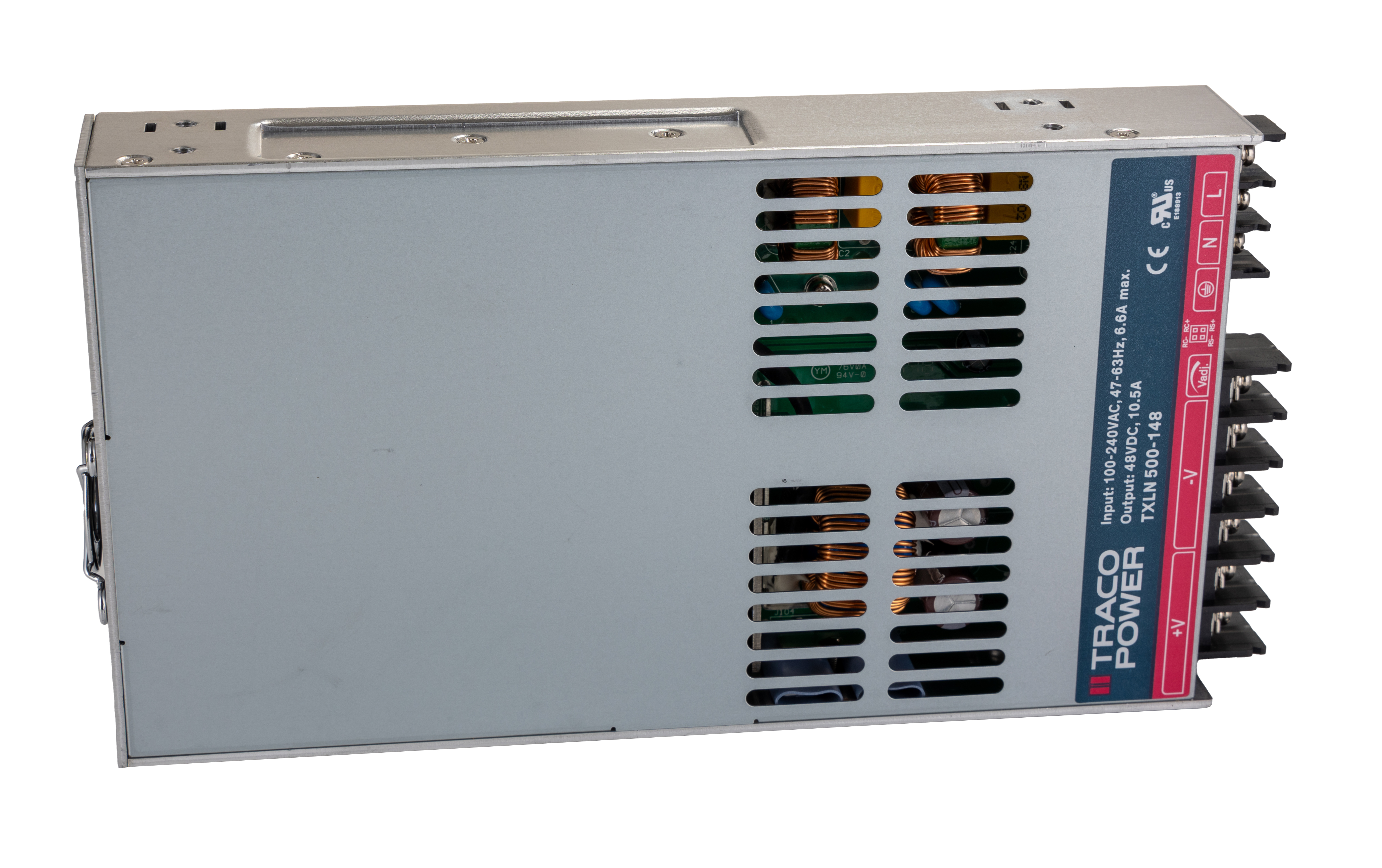 TRACOPOWER Switching Power Supply, TXLN 500-148, 48V dc, 10.5A, 500W, 1 Output, 85 → 264V ac Input Voltage
