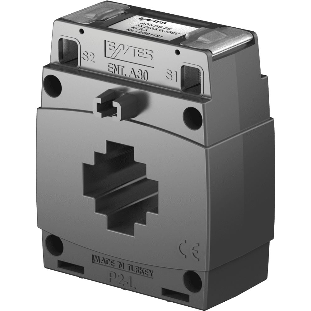 ENTES ENT.A30 Series Base Mounted Current Transformer, 40A Input, 40:5, 5 A Output, 30 x 10mm Bore, 720 V