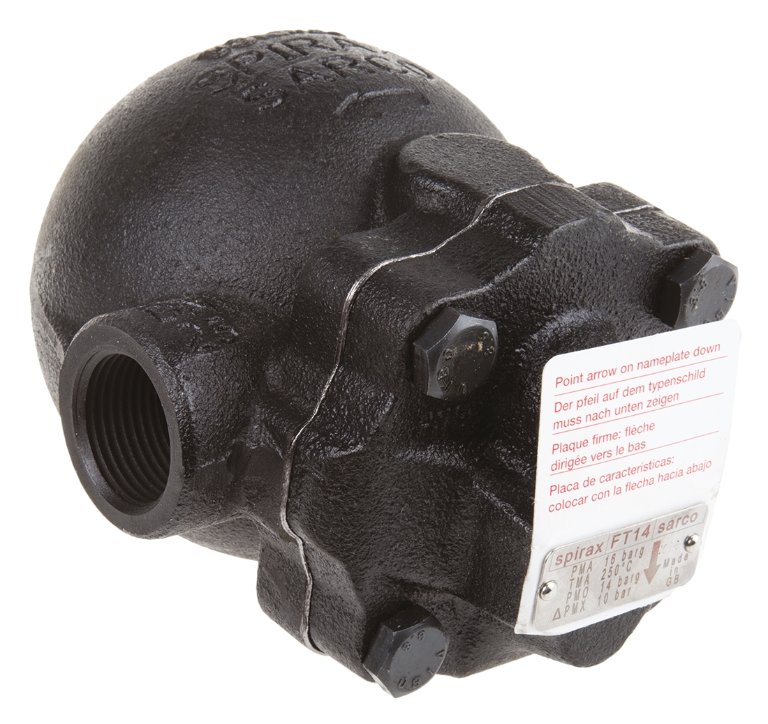 Spirax Sarco 10 bar Iron Thermostatic Steam Trap, 1 in BSP Female