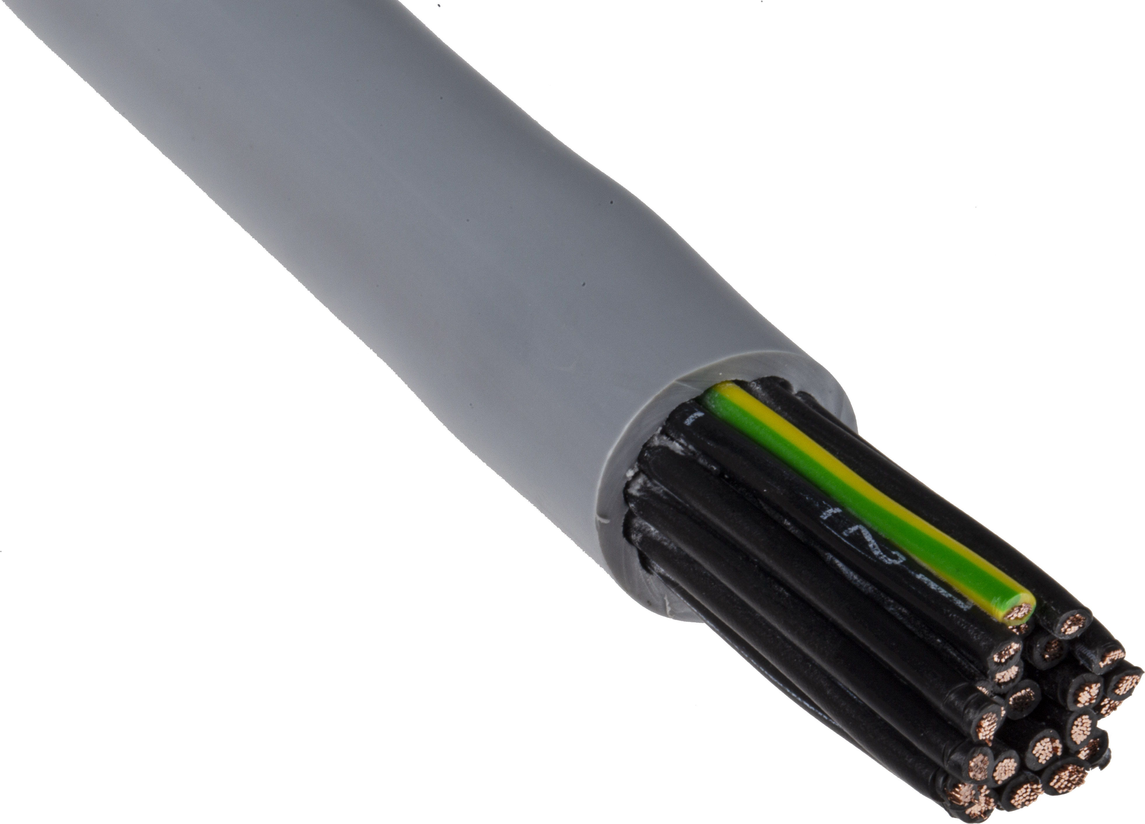 RS PRO ÖLFLEX CLASSIC 110 Control Cable, 25 Cores 1 mm² 17 AWG, Unscreened, 50 m, Grey Polyvinyl Chloride Sheath