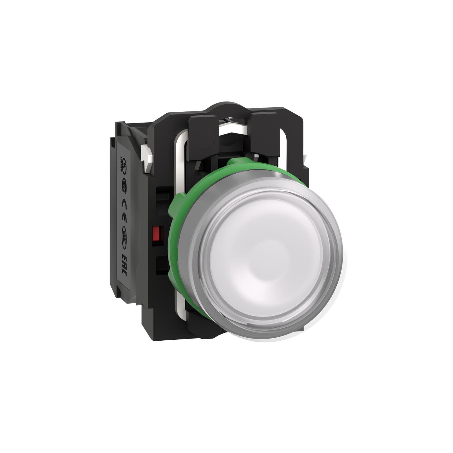 Schneider Electric XB5 Series Illuminated Push Button, 22mm Cutout, SPDT, 1110 → 120V, IP66, IP67