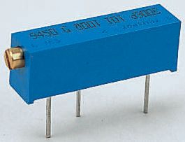 500kΩ, Through Hole Trimmer Potentiometer 0.75W Side Adjust Bourns, 3006