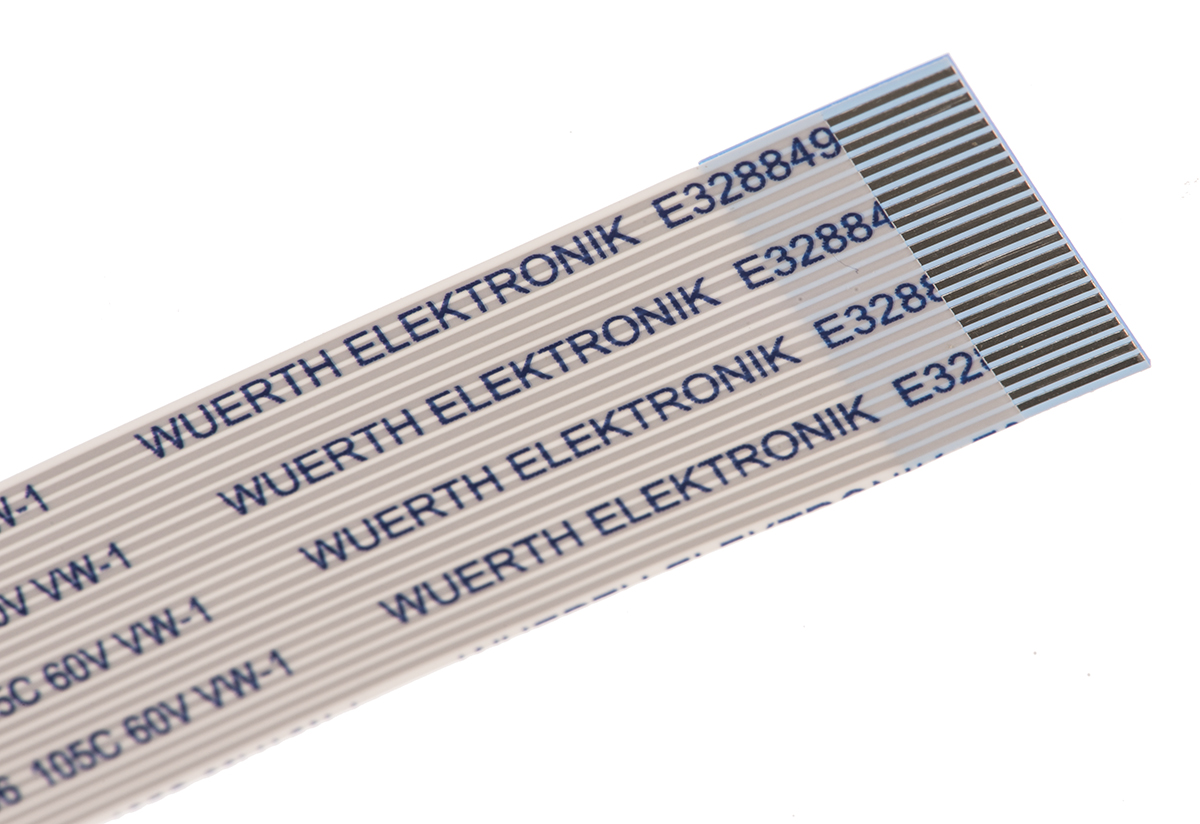 Wurth Elektronik 6877 Series FFC Ribbon Cable, 24-Way, 0.5mm Pitch, 50mm Length