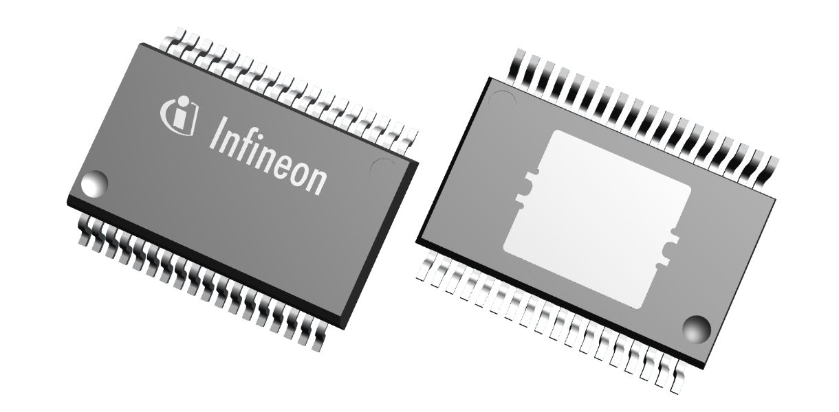 Infineon TLE73682EXUMA3, Triple-Channel, Step Down DC-DC Converter, Adjustable, 800mA 36-Pin, DSO