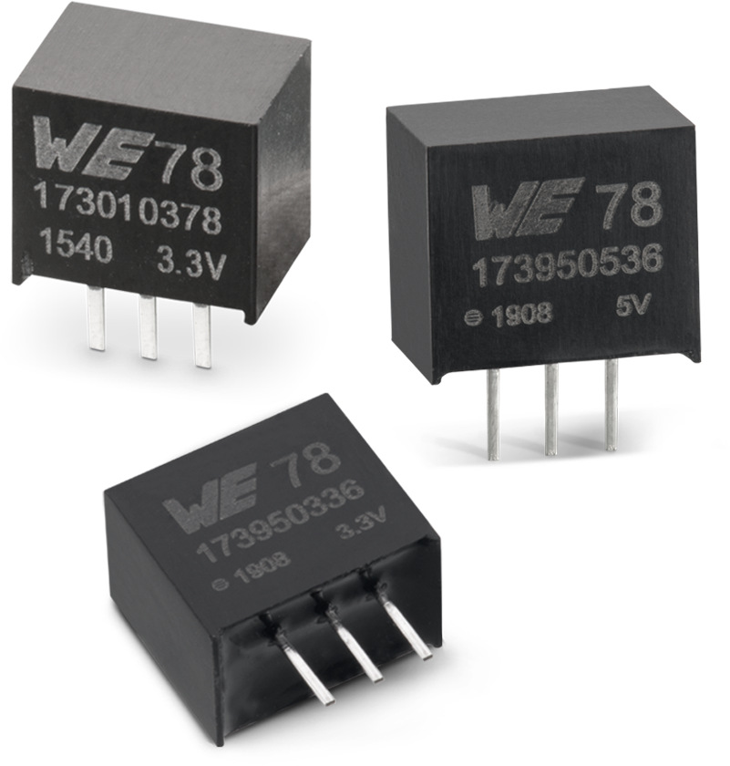 Wurth Elektronik 173011235, DC-DC Power Supply Module 1A 36 V Input, 12 V Output, 520 kHz 3-Pin, SIP