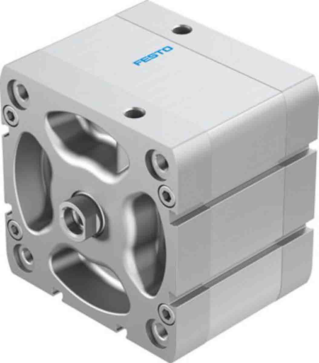 Festo Pneumatic Compact Cylinder - 536387 100 mm Bore, 25 mm ADN Series, Double Acting Acting